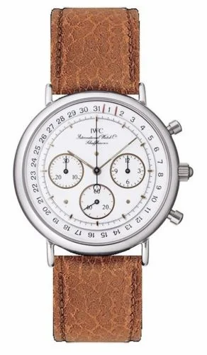 IWC Portofino Chronograph MecaQuartz Stainless Steel / White / Calf IW3731-05 (IW373105)